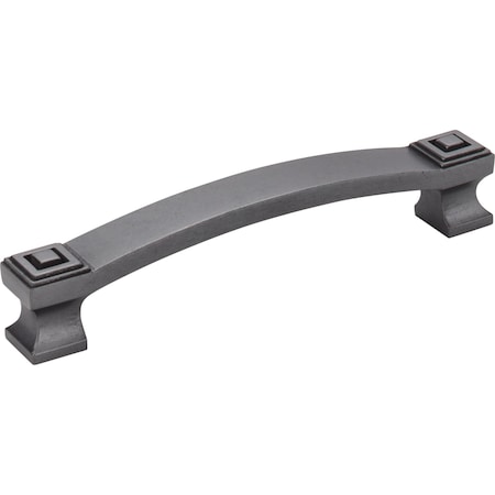 Jeffrey Alexander 128 mm Center-to-Center Gun Metal Square Delmar Cabinet Pull 585-128DACM